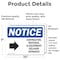 Signmission Contractor Material And Equipment Sign With Symbol, 10 in W x Rectangle, Vinyl Decal OS-2PACK-NS-D-710-L-10819 - alternate 2